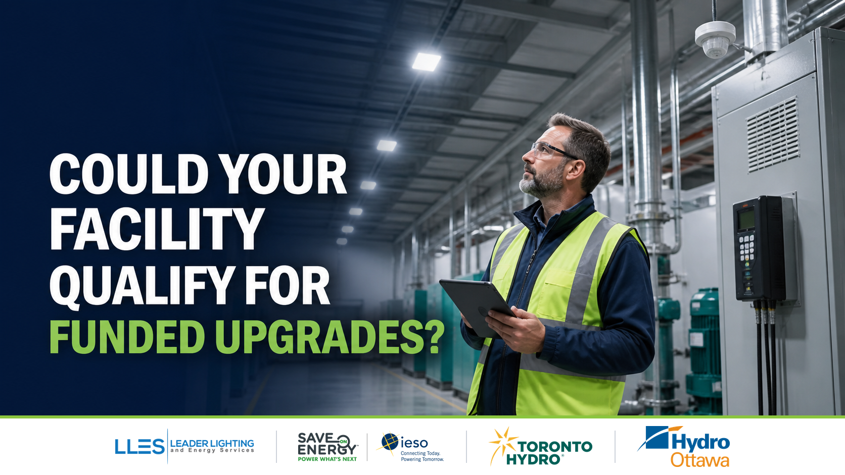 Fully funded business SaveOnEnergy facility thanks to LLES